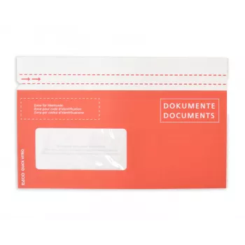 ELCO Quick Vitro Document Wallet C5/6 (114 x 229 mm), Window Left, Red, 250 Pieces (29128.80)