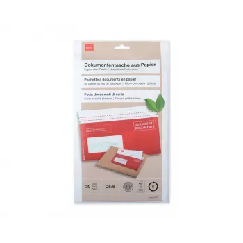 ELCO Quick Vitro Document Wallet C5/6 (114 x 229 mm), 20 Pieces (79128.80)