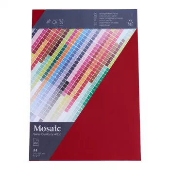 Artoz Papier Letter Paper Mosaic Wine Red DIN A4 90 g/m² 25 Sheets