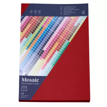 Artoz Papier Mosaic Envelopes DIN C5 without Window Fire Red Gummed 20 Pieces (9439420-587)