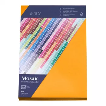 Artoz Papier Mosaic Envelopes DIN B6 Windowless Papaya Wet-Adhesive 20 pcs