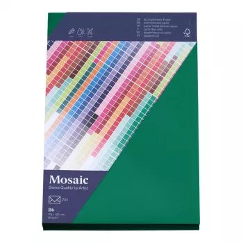 Artoz Papier Mosaic Envelopes DIN B6 Windowless Fir Green Wet-Adhesive 20 pcs