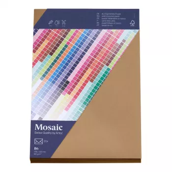Artoz Papier Mosaic Envelopes DIN B6 Windowless Natural Wet-Adhesive 20 pcs