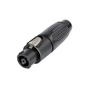 Neutrik NLT8FX-BAG speakON 8-Pole Socket Cable Connector, Black, Polyamide, Zinc, IP50, 250V, 50A