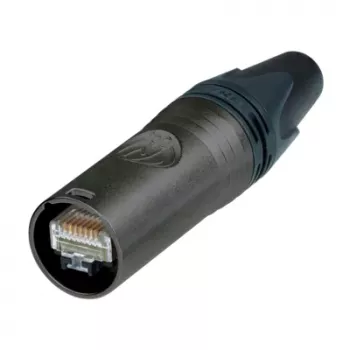 Neutrik NE8MX6-B-T etherCON CAT6A Male Cable Connector Carrier, Black, IP65