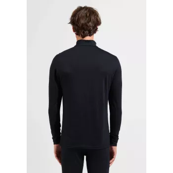 Odlo Merino 200 BL Top Turtle Neck LS Half Zip - Black, Size M