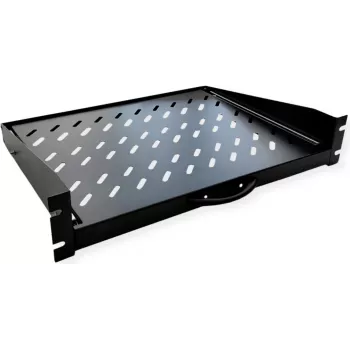 VALUE 19-inch Extendable Shelf, 2U, 404 x 350 mm, 30 kg Load Capacity