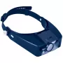 Discovery Crafts DHD 20 Head Magnifier with 6 Interchangeable Lenses, LED Lighting, Black/Grey