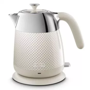De'Longhi Luminosa KBL2001.W Electric Kettle, Cream