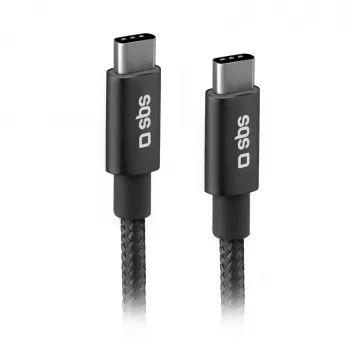 SBS TECABLETCC20BK USB-C to USB-C Cable 25W Power Delivery 1.5m - Grey