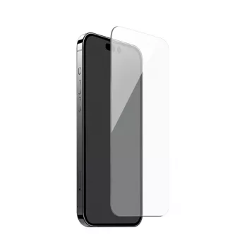PURO Antibacterial Tempered Glass Screen Protector for Apple iPhone 15 Pro Max