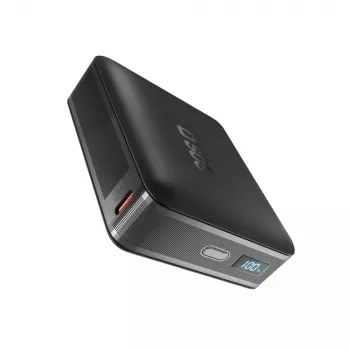 SBS HD 65W 20000mAh Power Bank with LCD Display - Black