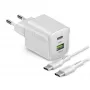 STEP BY STEP SBS 30W 1C + 1A White USB-C Charger with 1.5m Cable