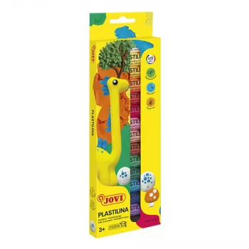 JOVI Plastilina Modelling Clay, mixed 15 Colours, 15 g each