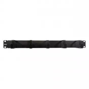 Televes UKO5R 19 inch 1U Front Panel with 5 Cable Feedthroughs, Light Grey