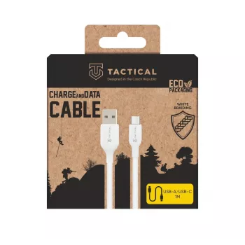 Tactical Stitch Thread Cable USB-A/USB-C White - Charging and Data Cable - 1.2 m