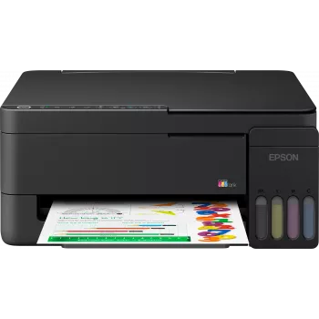 Epson EcoTank L3351 Multifunction Printer - Colour - A4 - Print, Scan, Copy - Inkjet - 33 pages/min Black Draft - USB, Wi-Fi, Wi-Fi Direct - Black
