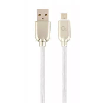 Gembird USB 2.0 Type-A Male to Micro-B Male Cable, 1 m, White, TPE Jacket