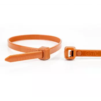 WKK Plastic Cable Ties Brown 300x4.8mm 100 Pieces