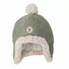 Lodger Double-Layer Winter Fleece Hat Elm Sage Green 1-2 Years