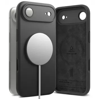 Ringke Silicone Magnetic MagSafe Case for Apple iPhone 17 Air - Black