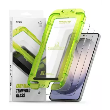 Ringke Easy Slide 2-Pack Tempered Glass Screen Protector for Samsung Galaxy S26 Clear