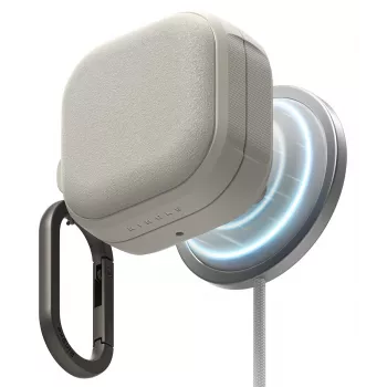 Ringke Onyx Magnetic MagSafe Case for Samsung Galaxy Buds 4 / 4 Pro, Warm Grey