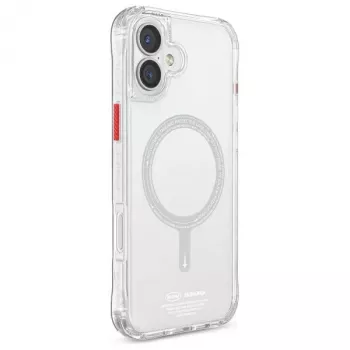 SKINARMA Saido Case for iPhone 16 Plus 6.7 inch Magnetic Charging Clear