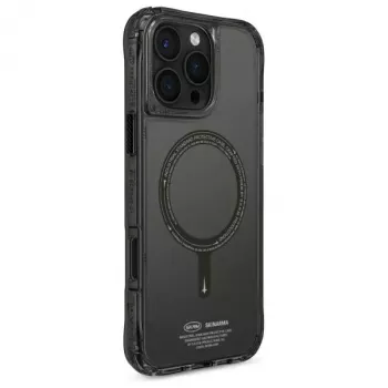 Skinarma Saido Case for iPhone 16 Pro Max 6.9 inch, Magnetic Charging, Black