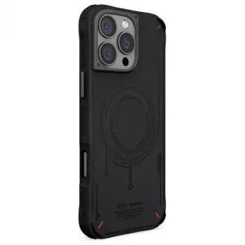 Skinarma Mecha Case for iPhone 16 Pro 6.3 inch, Magnetic Charging, Black