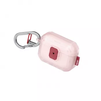 SKINARMA Mecha LE Case with Snap Closure and Carabiner for Apple AirPods Pro 3, pink (SK-APP3MECLE-FBLH)