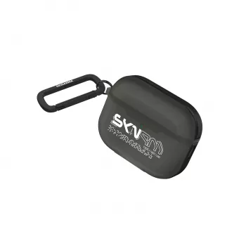 SKINARMA Kinzoku Case with Carabiner for Apple AirPods Pro 3, smoke grey (SK-APP3KIN-SMOKE)
