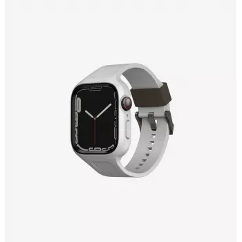 UNIQ Monos 2in1 Apple Watch Band with Case Series 4/5/6/7/8/9/SE/SE2/SE3 44/45mm Chalk Grey