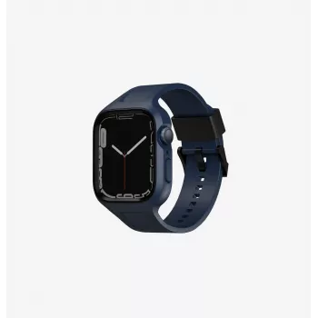 UNIQ Monos 2in1 Apple Watch Band with Case Series 4/5/6/7/8/9/SE/SE2/SE3 44/45mm Navy Blue