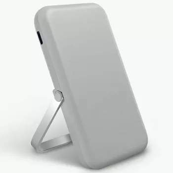 UNIQ Hoveo Power Bank 5000mAh USB-C 20W PD Fast Charge Wireless Magnetic Chalk Grey