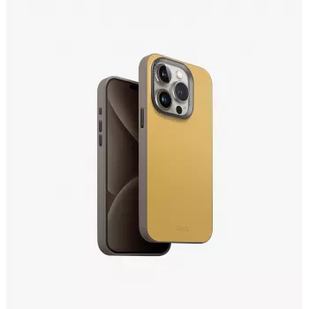 UNIQ Lyden DS MagClick Charging Case for iPhone 15 Pro 6.1 inch Canary Yellow / Flint Grey