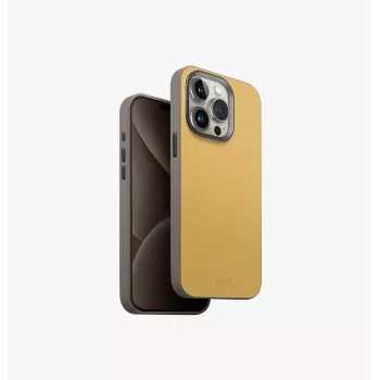 UNIQ Lyden DS MagClick Charging Case for iPhone 15 Pro Max 6.7 inch Canary Yellow / Flint Grey