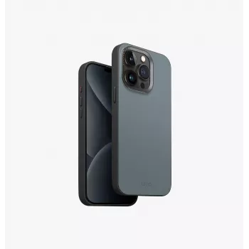 UNIQ Lyden DS MagClick Charging Case for iPhone 15 Pro Max 6.7 inch Canary Yellow / Flint Grey