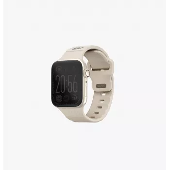 UNIQ Stride Apple Watch Strap Series 1/2/3/4/5/6/7/8/9/SE/SE2/SE3 38/40/41mm FKM Rubber Strap Khaki/Pale Khaki