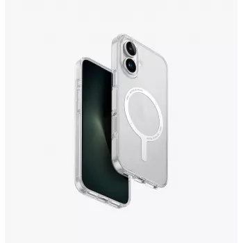 UNIQ Clario Case for Apple iPhone 16 6.1-inch MagClick Charging Lucent Clear