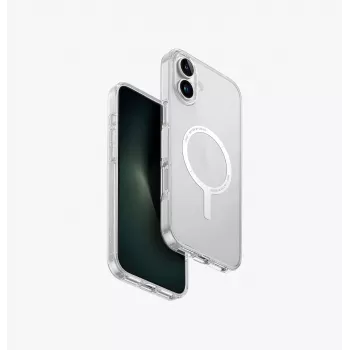 UNIQ Clario Case for iPhone 16 Plus 6.7-inch MagClick Charging Lucent Clear