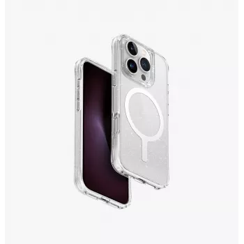 UNIQ LifePro Xtreme MagClick Charging Case for iPhone 16 Pro 6.3-inch Transparent Tinsel Lucent