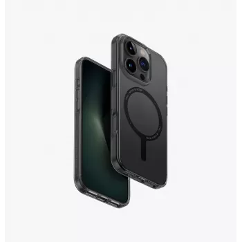 UNIQ Clario Case for iPhone 16 Pro 6.3-inch MagClick Charging Smoke