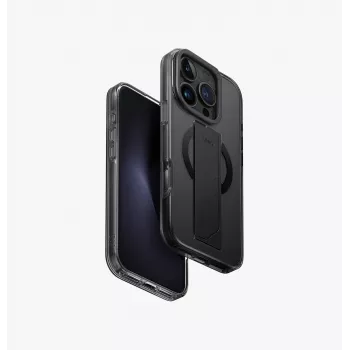 UNIQ Heldro Max iPhone 16 Pro 6.3-inch MagClick Charging Case Black/Vapour Smoke