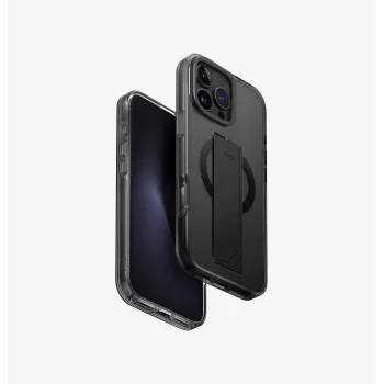 UNIQ Heldro Max MagClick Charging Case for iPhone 16 Pro Max 6.9 inch Black/Vapour Smoke