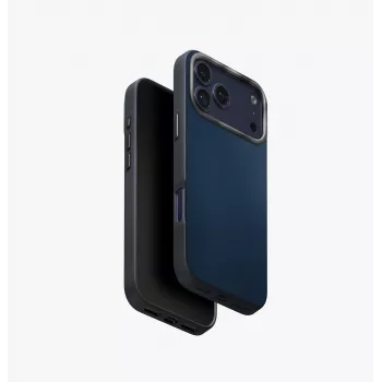 UNIQ Lyden DS Case for iPhone 17 Pro Max MagClick Charging, Blue/Black