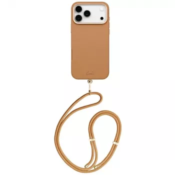 UNIQ Coehl Mirelle Case for iPhone 17 Pro Max, Magnetic Charging, Brown