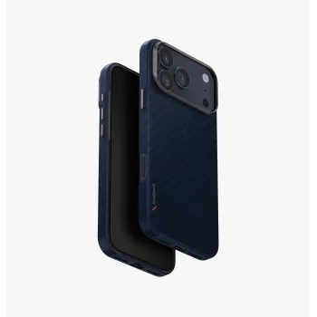 UNIQ Keva Edge Case for iPhone 17 Pro Max, MagClick Charging, Blue
