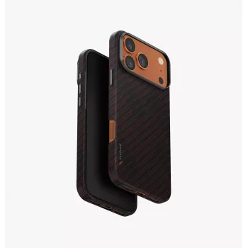 UNIQ Keva EDGE Case for iPhone 17 Pro Max, MagClick Charging, Orange