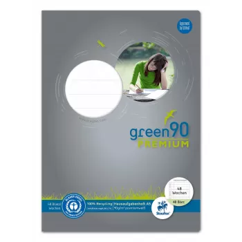 Staufen Homework Book Green A5 Ruling 100 Special Grid Rounded Margin All Round